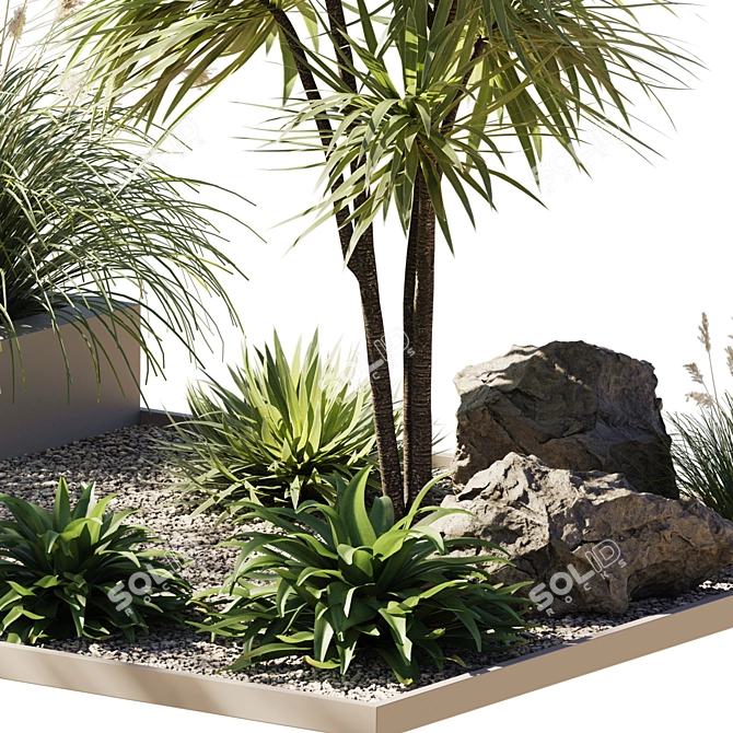 Lush Outdoor Plant Collection 15 3D model image 5