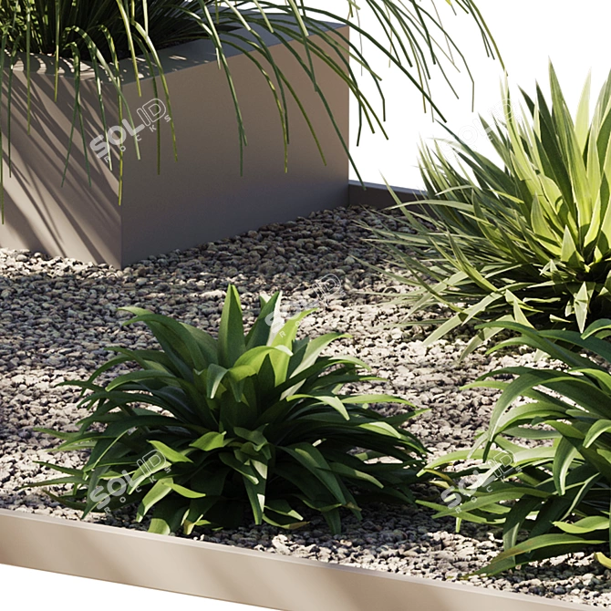 Lush Outdoor Plant Collection 15 3D model image 6