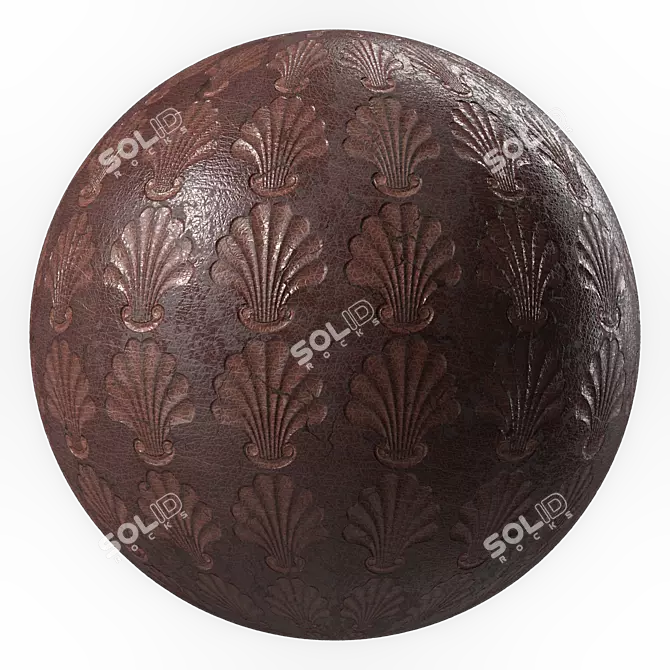 Ornate Leather Texture Pack 3D model image 6