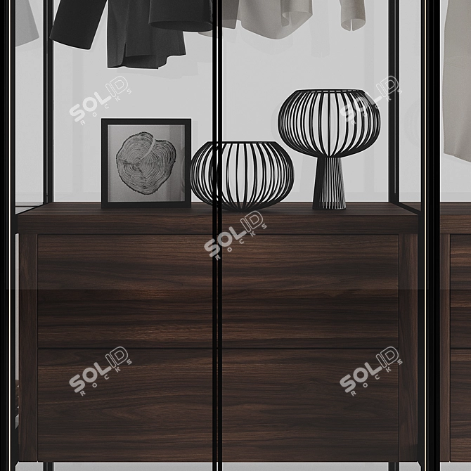 Modern 2016 Cristal Wardrobe Ensemble 3D model image 4