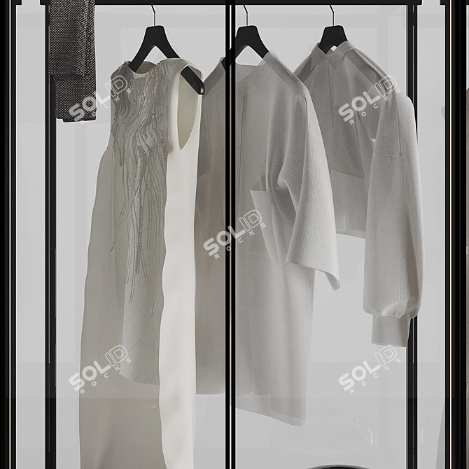 Modern 2016 Cristal Wardrobe Ensemble 3D model image 5
