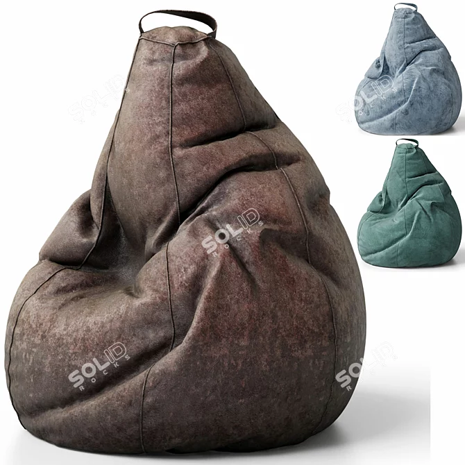 CoolPouf Bean Bag Chair 3D model image 8