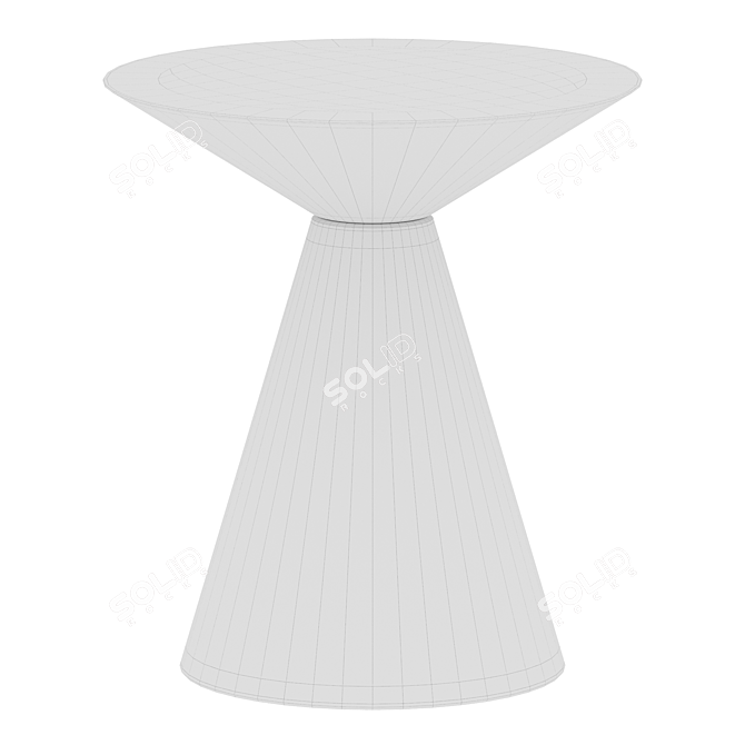  Golden Round Side Table 2015 3D model image 2