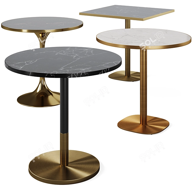 Elegant Eichholtz Dining Table 3D model image 1
