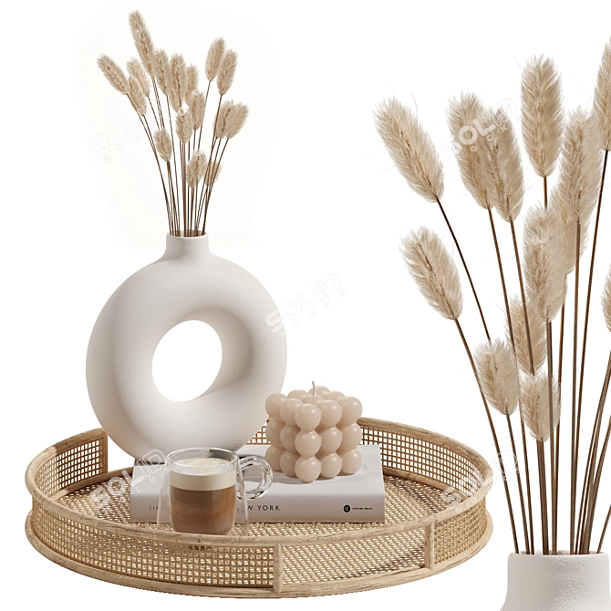 Elegant Decor Set 003 - 3D 3D model image 1