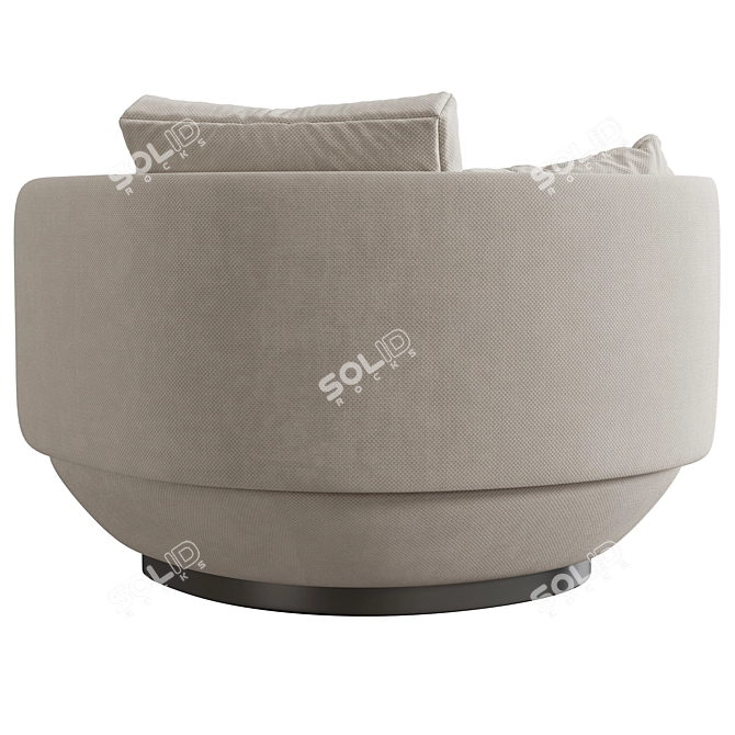 Modern Swivel Armchair by Wentz 3D model image 3