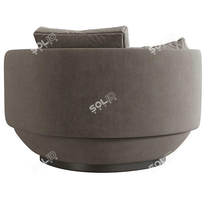 Modern Swivel Armchair by Wentz 3D model image 4