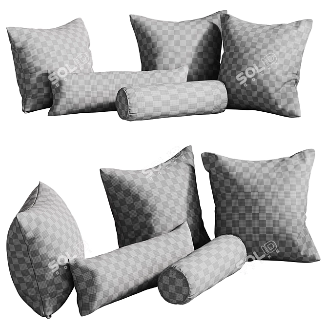 Emi Decorative Pillow Set 3D model image 7