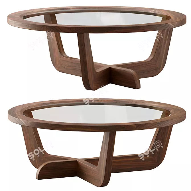 Elegant CP3 Coffee Table Design 3D model image 1