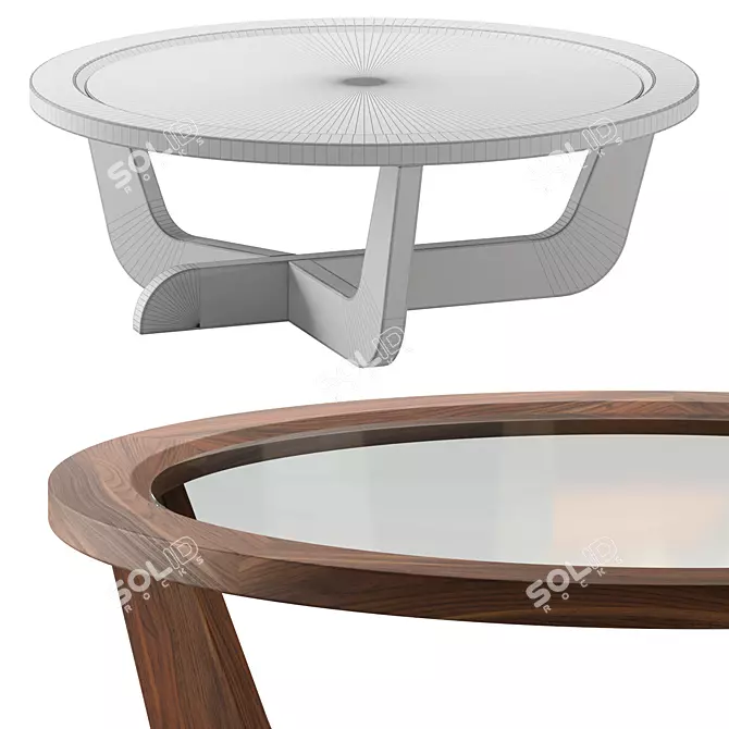 Elegant CP3 Coffee Table Design 3D model image 2