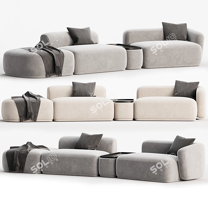 Modern 2017 Sofa RENE 3D model image 1