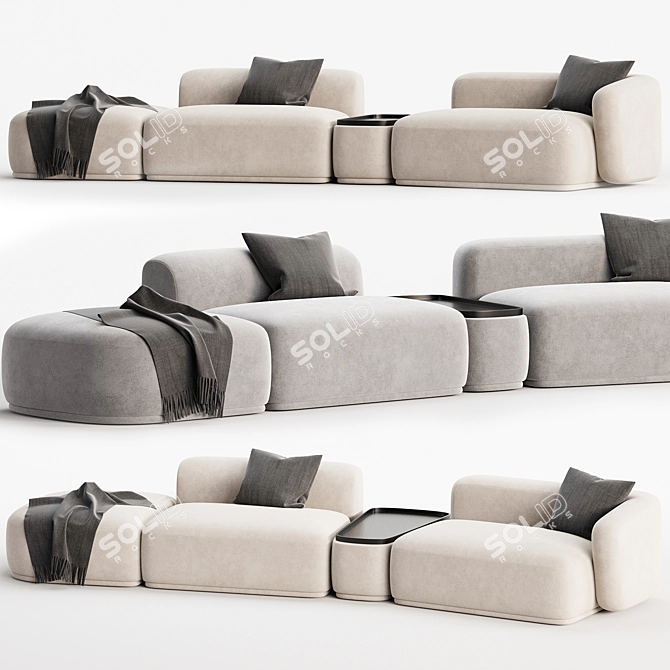 Modern 2017 Sofa RENE 3D model image 2