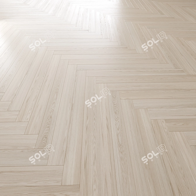 Oak Parquet Flooring 3D Models 3D model image 2