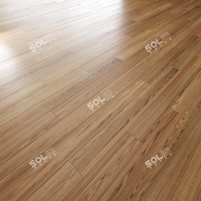 Oak Parquet Flooring 3D Models 3D model image 4