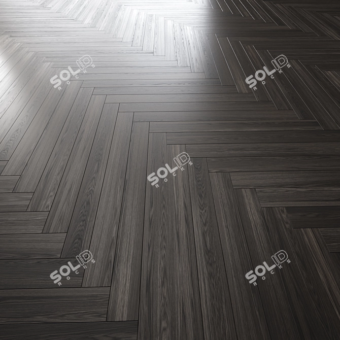 Oak Parquet Flooring 3D Models 3D model image 6