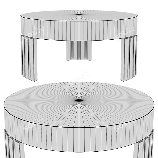 Mid-Century Coffee Table Modernism 3D model image 3