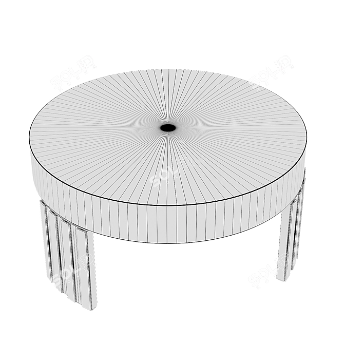 Mid-Century Coffee Table Modernism 3D model image 4