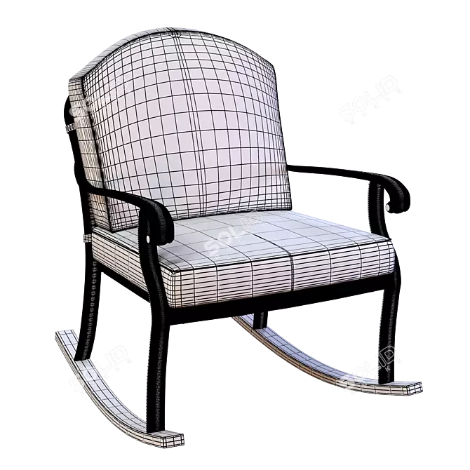 Classic Rocking Chair by Vishnyiy Sad 3D model image 7