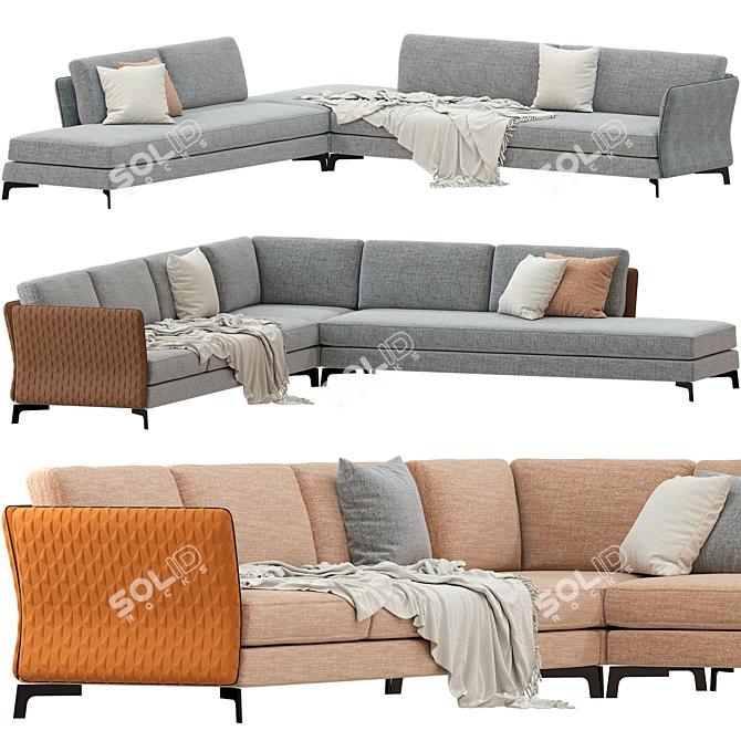 Modular Sofa Collection by Ceppi 3D model image 1