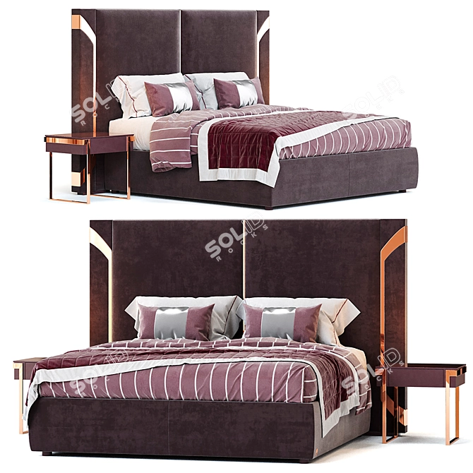 Regal Luxence Night Bed 3D model image 1