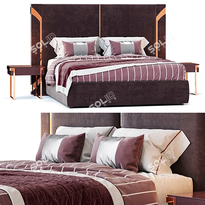 Regal Luxence Night Bed 3D model image 2