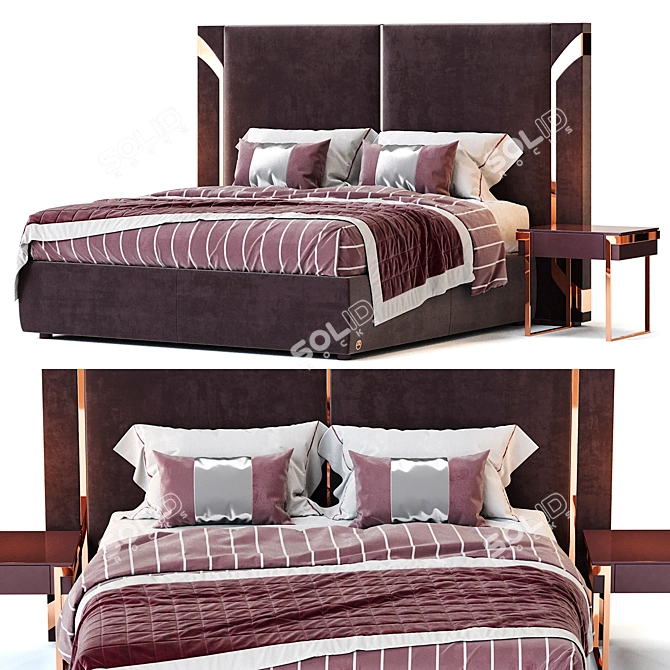 Regal Luxence Night Bed 3D model image 3