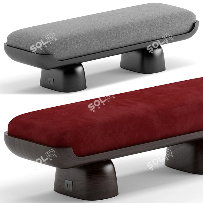 FIFIH Bench: Modern Seating Solution 3D model image 3