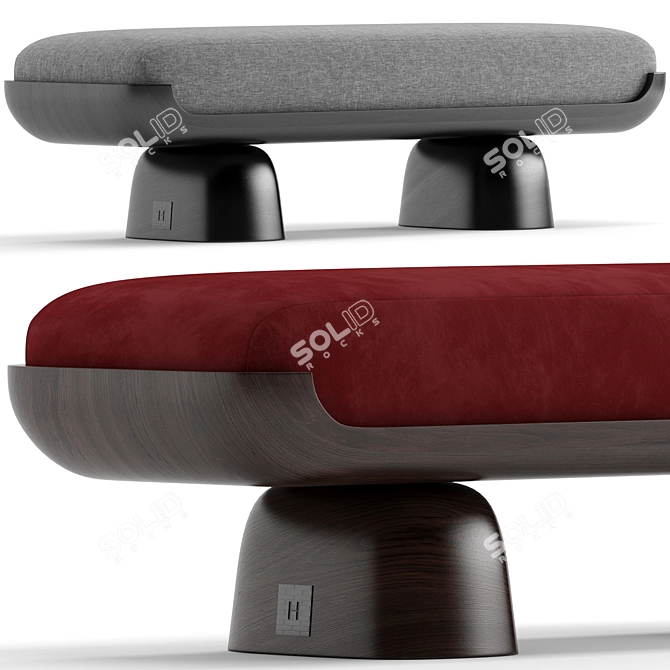 FIFIH Bench: Modern Seating Solution 3D model image 4