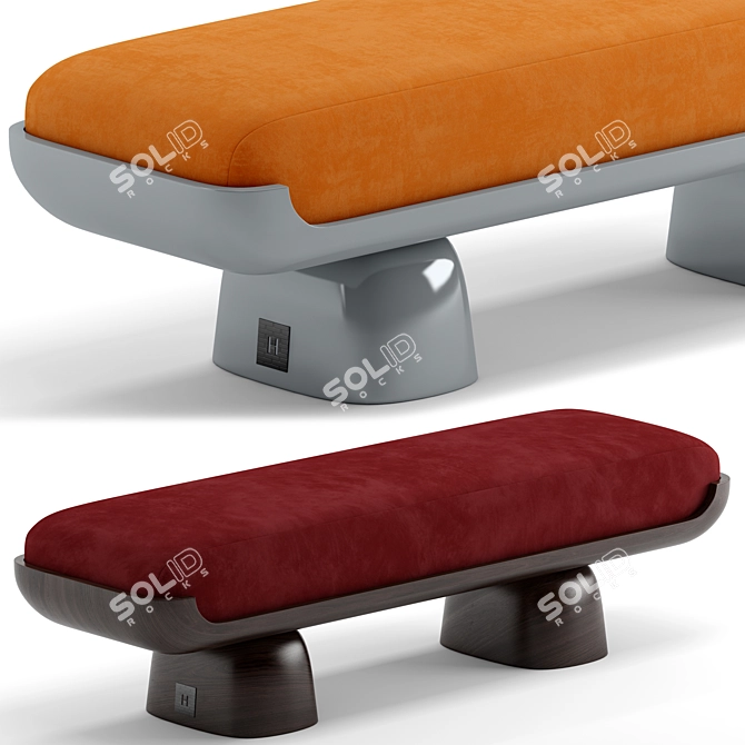 FIFIH Bench: Modern Seating Solution 3D model image 5