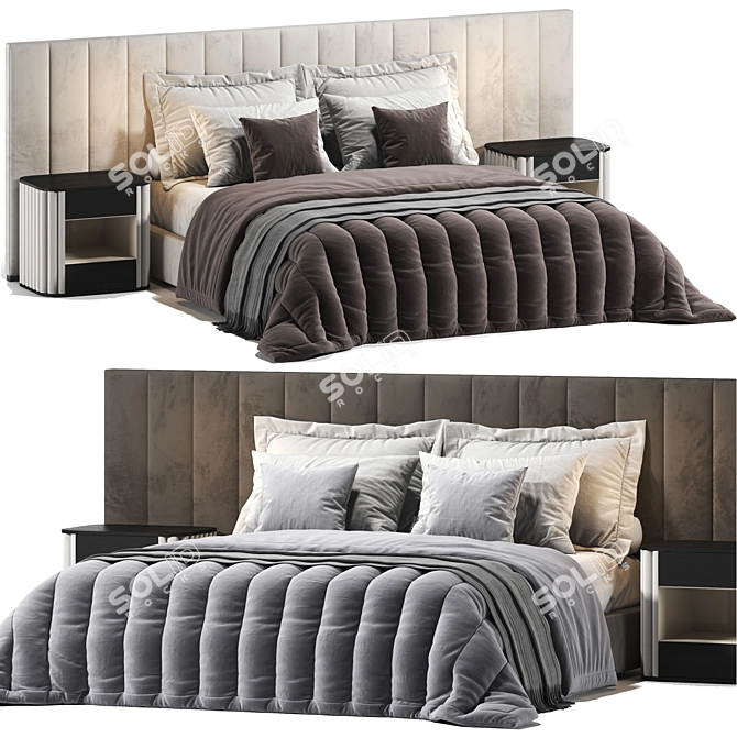 Restoration Hardware Modena Bed 3D model image 1