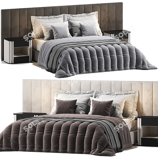 Restoration Hardware Modena Bed 3D model image 2