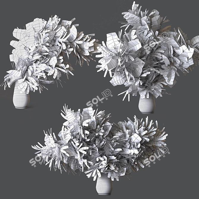 Mimosa Bouquet Collection for 3D 3D model image 7