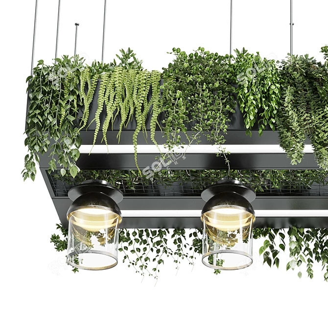 Modern Plant Light Hanging Pendant 3D model image 5