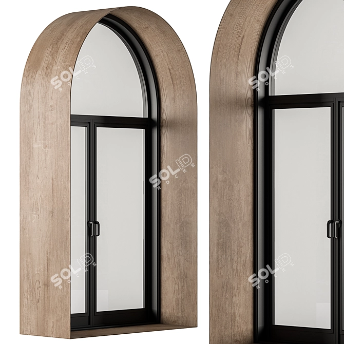 Contemporary Arched Windows Set 22 3D model image 2