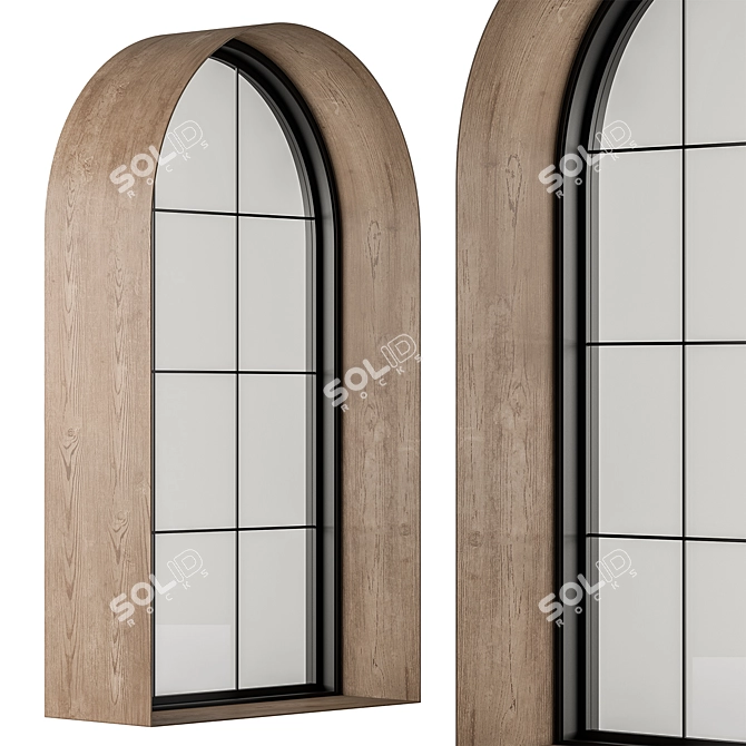 Contemporary Arched Windows Set 22 3D model image 3