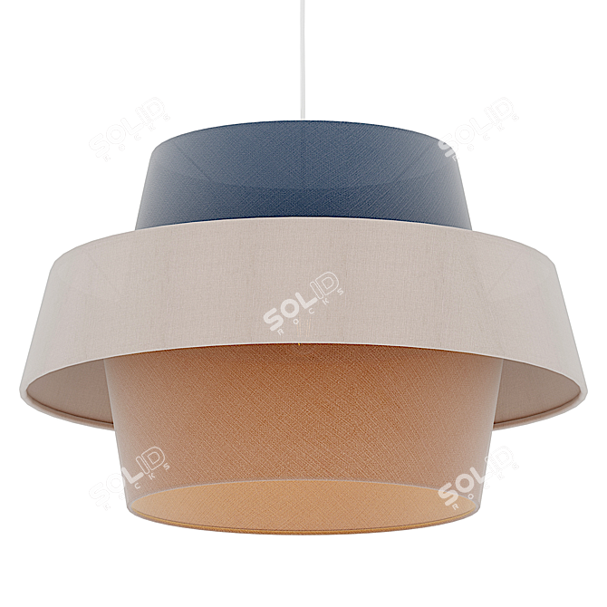 Modern Andromeda Hanging Light 3D model image 1
