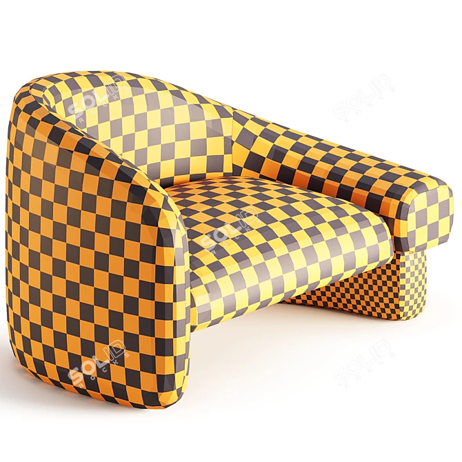 Raphael Navot Overlay Armchair 3D 3D model image 7