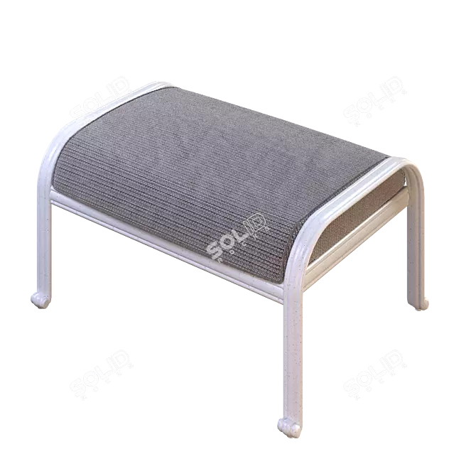 Classic Padded Stool, OG777GMw 3D model image 4