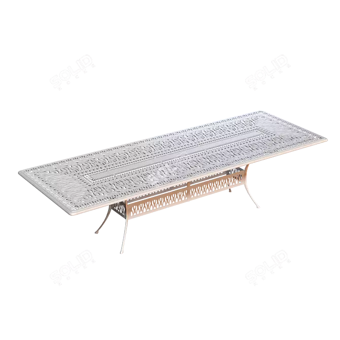 Classic Transformer Dining Table 3D model image 2