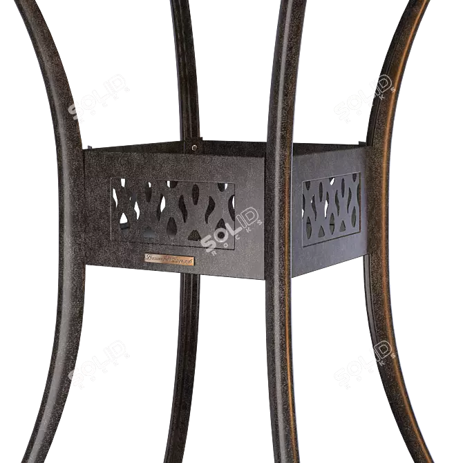 Classic Bar Table Черный, Белый 3D model image 3