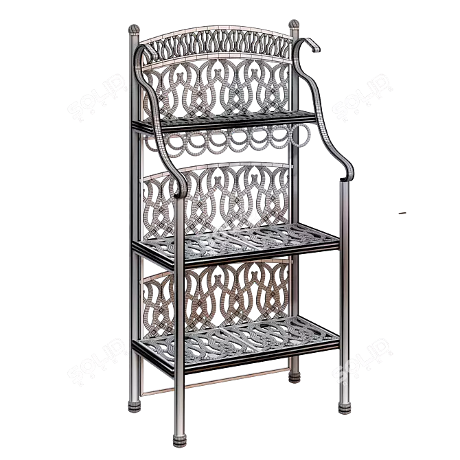 Outdoor Classic Aluminum Shelf 3D model image 7