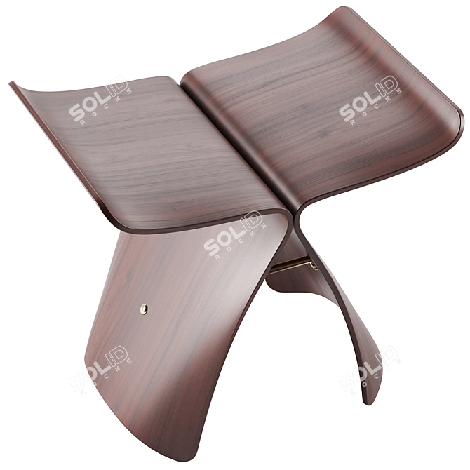 Butterfly Stool 3D Model Vitra 3D model image 6