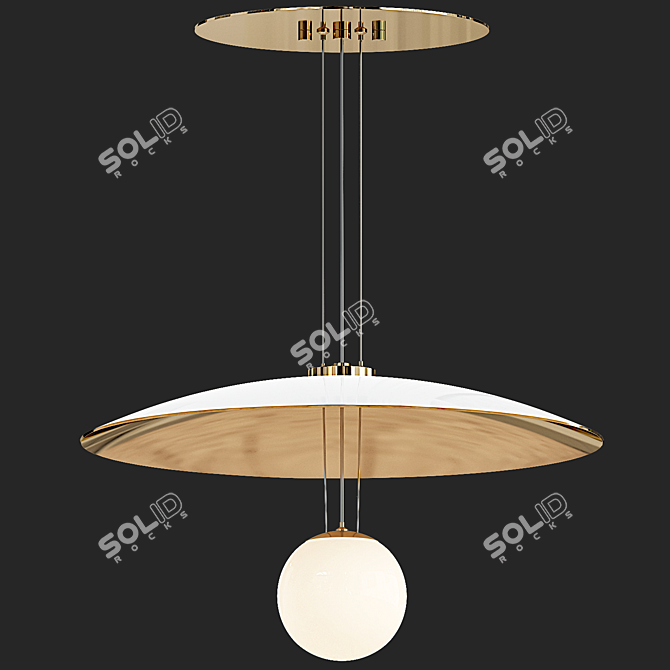 Modern Pendant Light Fixture - Stowe 3D model image 3