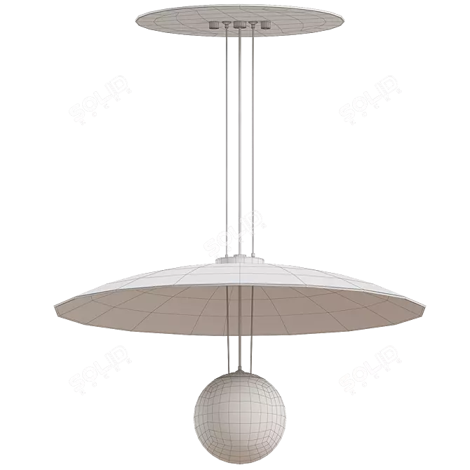 Modern Pendant Light Fixture - Stowe 3D model image 7