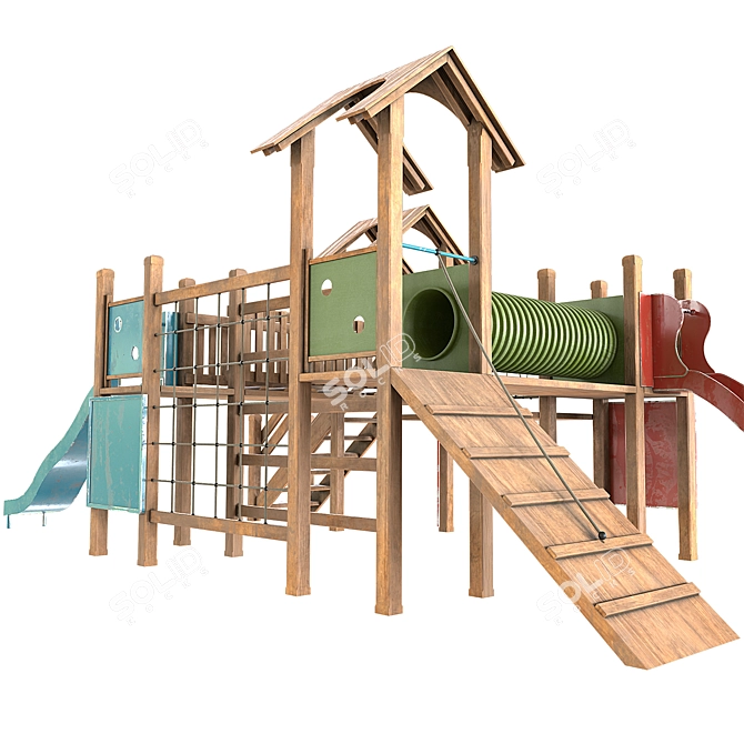 Classic Kids Playground 2015 3D model image 4