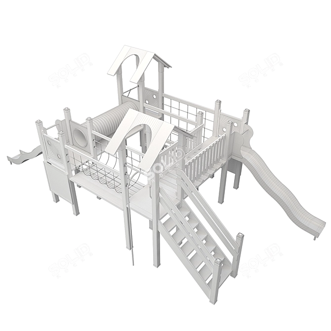 Classic Kids Playground 2015 3D model image 7