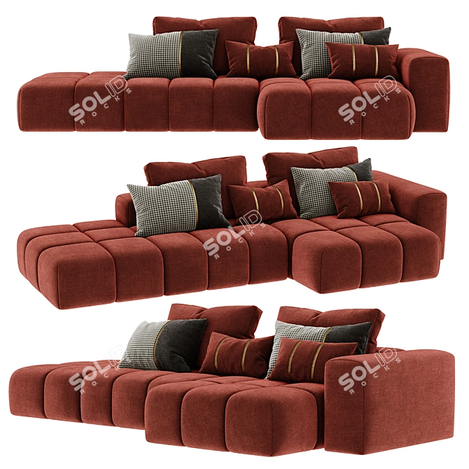 Modern Shamara Sofa - 2015 3D model image 3
