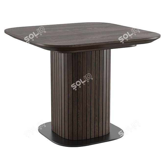 Modern Oak Coffee Tables Set 3D model image 3