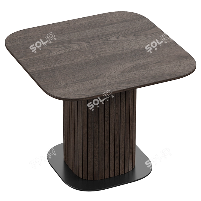 Modern Oak Coffee Tables Set 3D model image 5