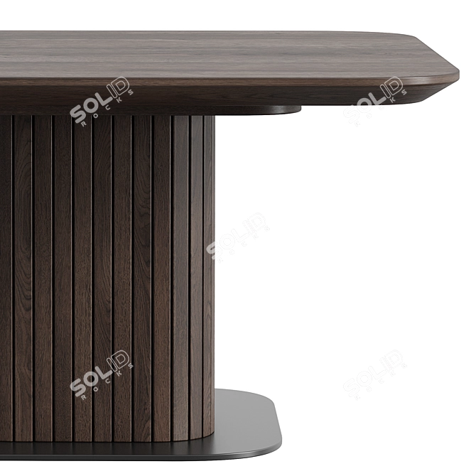 Modern Oak Coffee Tables Set 3D model image 6